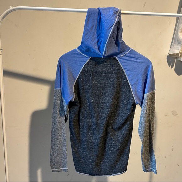 Broken Threads Gray and Blue Hooded Sweat Shirt - Picture 5 of 6